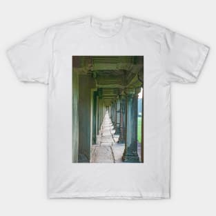 Pillars Along The Gallery, Angkor Wat T-Shirt